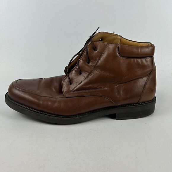 Bostonian Strada Made in‎ Italy Brown Lace Up Boots Size 13 Men\'s Leather main image 8